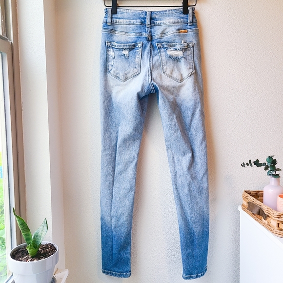 KanCan High Rise Ankle Skinny Distressed Jeans - Picture 2 of 6